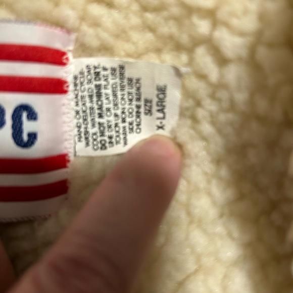 Vintage Jacket w/ Patches, Lined, Khaki Green, Boy’s Size XL - Picture 6 of 6